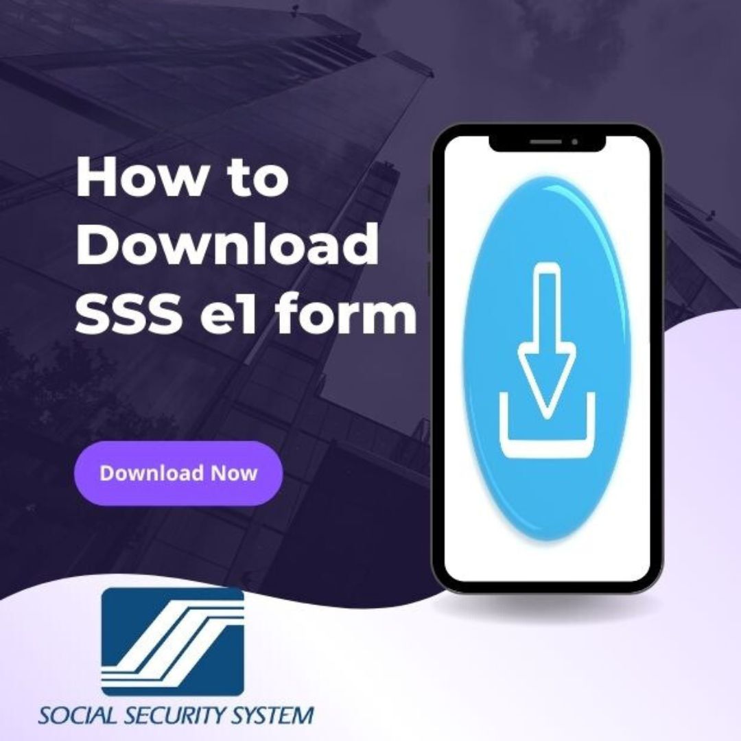 How to download sss e1 form
